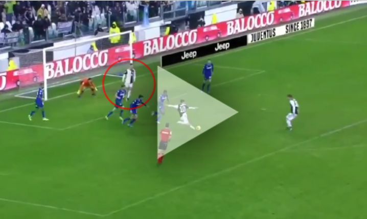 Ronaldo ZABLOKOWAŁ strzał Dybali... :D [VIDEO]